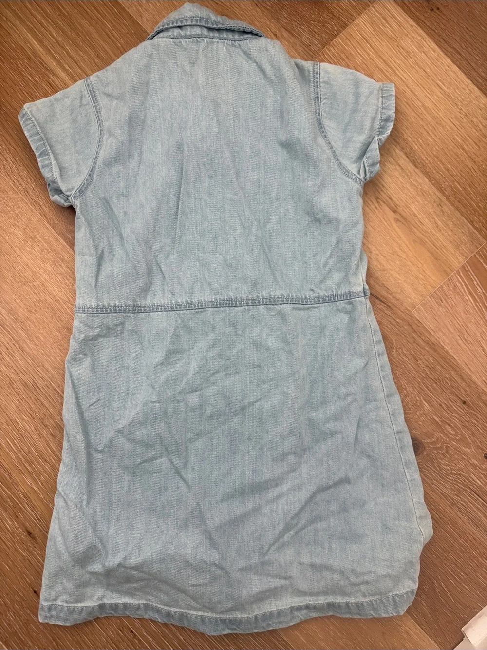 Old Navy Light Denim Blue Button-Front Shirt Dress for Kids Size L (10-12)